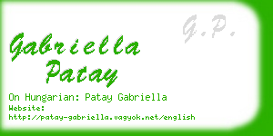 gabriella patay business card